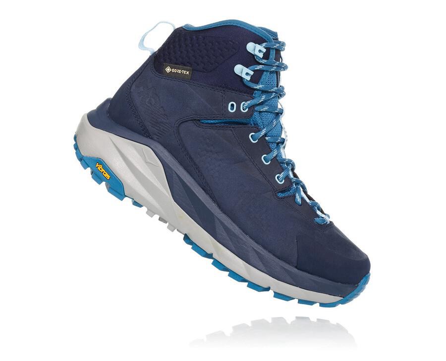 Hiking Boots Womens - Hoka One One Kaha GORE-TEX - Navy - QKCOHAE-48